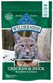 Blue Buffalo Wilderness Soft-Moist Grain-Free Cat Treats Variety Pack - 4 Flavors (Chicken & Duck, Chicken & Trout, Chicken & Salmon, and Chicken & Turkey) - 2 Oz Each (4 Total Pouches)