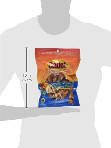 Cadet Gourmet Sweet Potato & Chicken Dog Treats Wraps - Healthy & Natural Chicken & Sweet Potato Dog Training Treats for Small & Large Breeds - Inspected & Tested in USA (14 oz.)