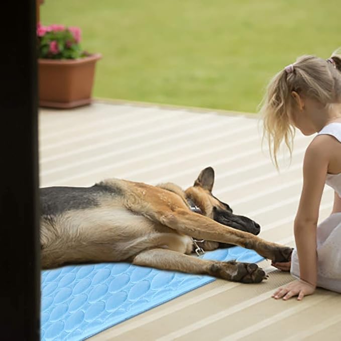 Dog Cooling Mat 2026 Upgraded Arc-Chill Cooling Dog Bed Mat, Washable Pet Cooling Pad (Q-Max>0.4) Cooling Mat for Dogs & Cats Indoor & Outdoor Car Seats