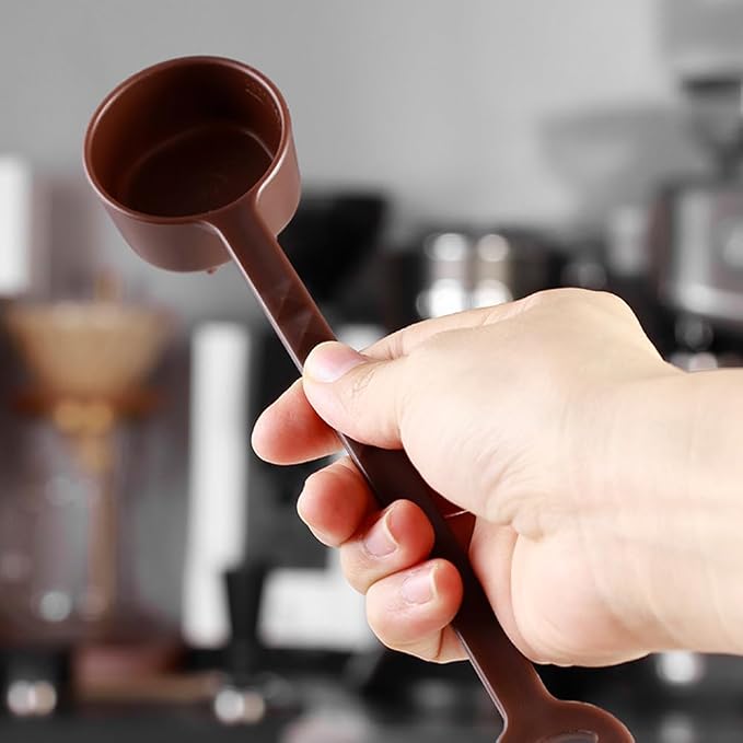 Ouliget Long Handle Coffee Scoop,10g Plastic Measuring Spoon for Coffee Protein Powder Pet Food Spices Milk Powders Sugar,4 Pieces