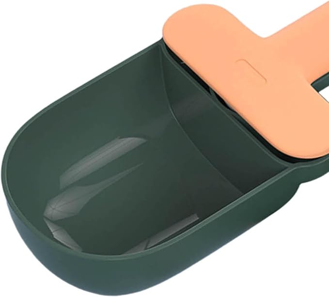 2X Cat, Pet, Food Feeder with Fashionable Food Handle, Multi Use Cat Measuring Cats and Small Dogs