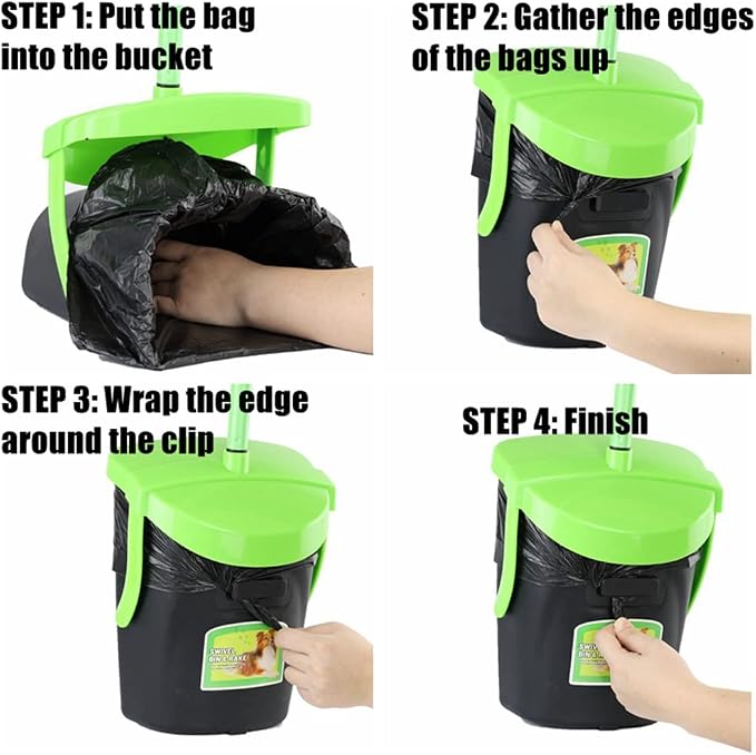 MXF Dog Poop Bag, 100 Dog Waste Bags for MXF Pooper Scooper Swivel Bin & Rake Kit
