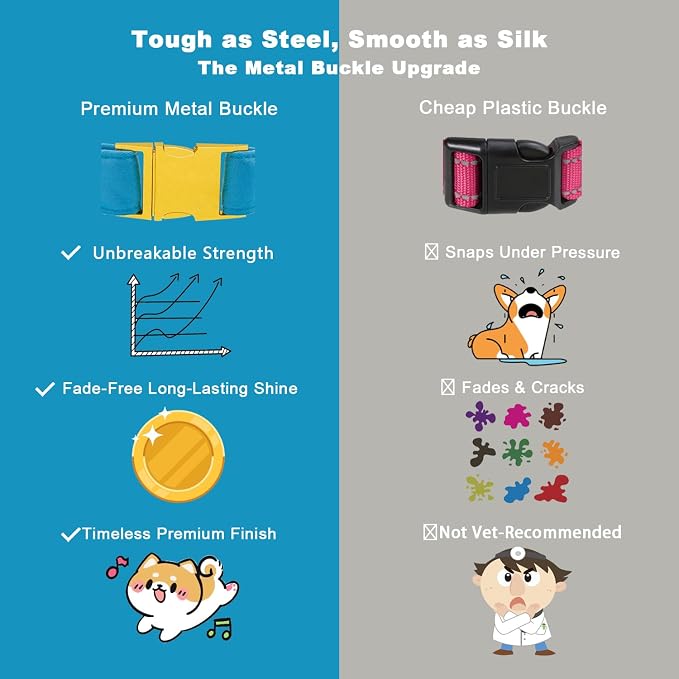 Maca Bates Klein Blue Dog Collar with Cute Solid Sailor Bow Tie for Extra Small Girl Boy Dogs,Adjustbale Durable Breakaway Soft Collars with Bowtie for Female Male Puppy,Pet with Metal Buckle
