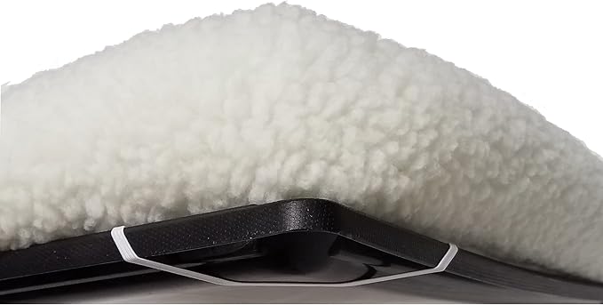 MidWest Homes for Pets QuietTime XXS Dog Bed - White Fleece Bolster, Ultra-Soft and Machine Washable, Fits 18-Inch Crates and Carriers, for Small Dogs and Cats