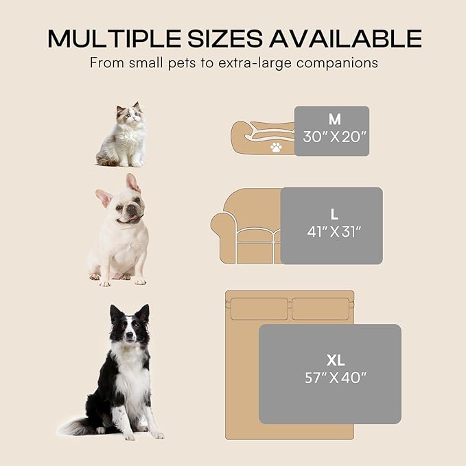 Luciphia Premium Soft Dog Blanket for Small Medium Large Dogs Washable 300GSM Fluffy Warm Fleece Puppy Cat Paw Print Pet Flannel Grey Paw L(41"x31")