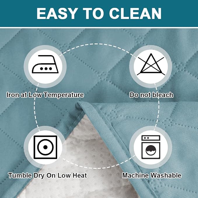 Turquoize 100% Waterproof Sofa Covers Chair Cover Slipcover Couch Protector Triple Non-Slip Sofa Slipcover for 1 Cushion Furniture Protector for Pets, Kids,Dog (Chair 23", Stone Blue)