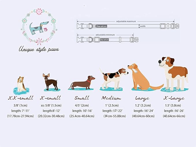 Unique style paws Independence Day Dog Collar Metal Buckle Striped Star Collar Gift Durable Cute Collar for Small Medium Large Boys Girls Dogs