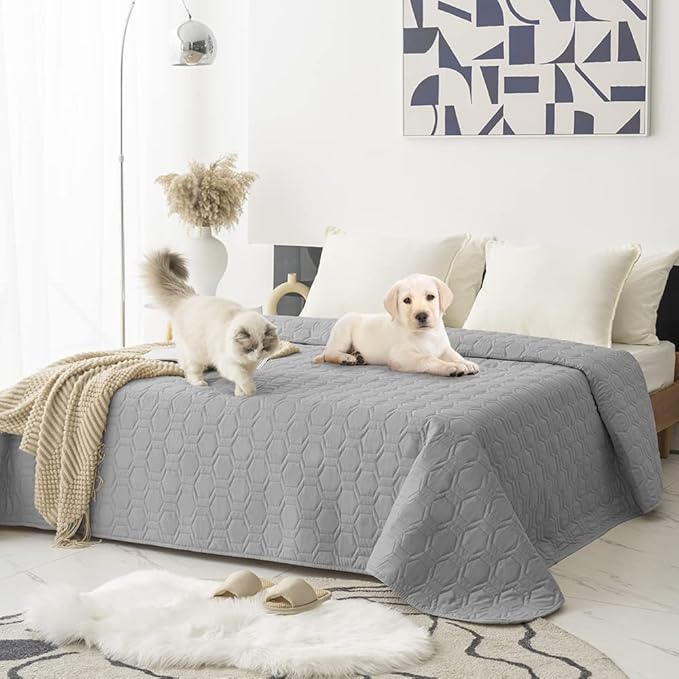 Tcksstex Waterproof and Anti-Slip Dog Bed Cover and Pet Blanket Sofa Pet Bed Mat ,car Incontinence Mattress Protectors Furniture Couch Cover for Most Cats Dogs, Pets