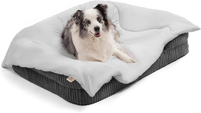 EHEYCIGA Premium Cooling Blankets for Dogs - Q-MAX>0.53, Dog Cooling Blanket Summer, Soft Dog Cooling Mat for Hot Weather, Washable Cat Pet Cooling Blanket, Light Grey, 40x50