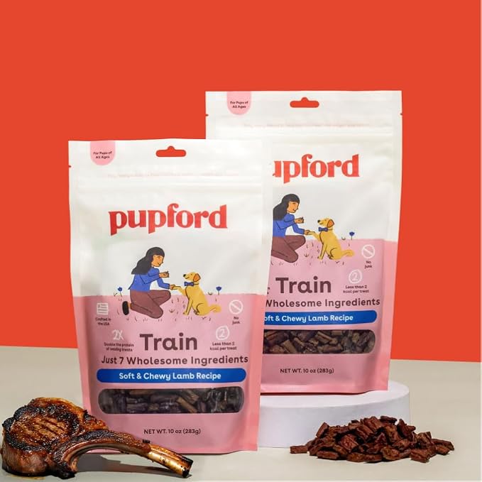 Pupford Soft & Chewy Training Treats for Dogs & Puppies (Lamb, 10 oz)