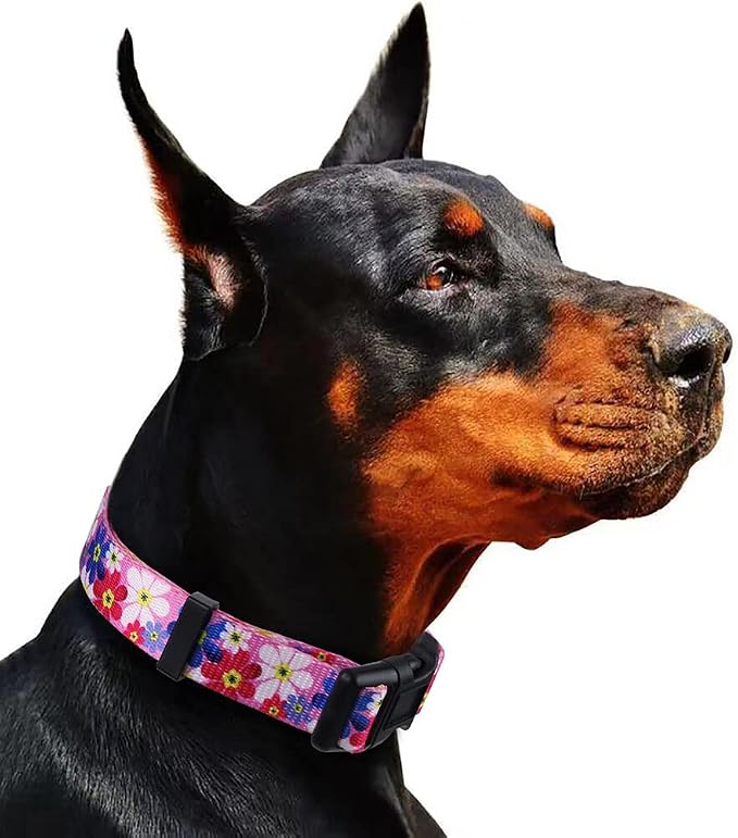Dog Collar Special Design Personalized Cute Girl Soft Collars Sunflower, Small