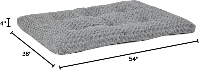 MidWest Homes for Pets Plush Ombe Swirl Dog Bed; Gray 54-Inch for Giant Breeds