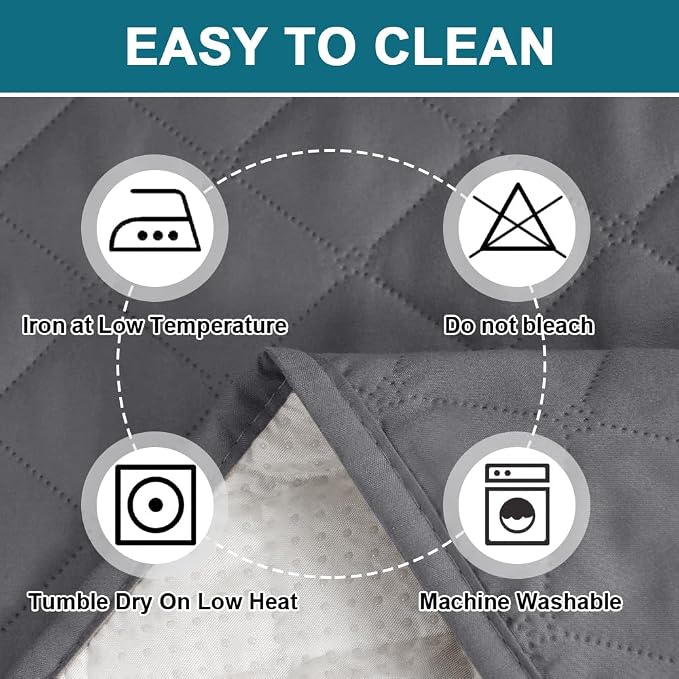 Turquoize 100% Waterproof Futon Cover Futon Slipcover Washable Armless Sofa Bed Slipcover Protector Seat Width Up to 70" with Adjustable Elastic Strap Anti-Slip for Dogs, Gray