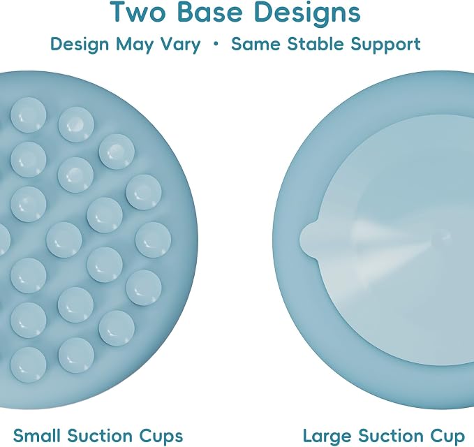 Silicone Slow Feeder Dog Bowl – Sky Blue Bone Pattern | Food-Grade Non-Slip Dog Dish for Anti-Bloat, Fast Eating Prevention, 7.5” x 1.5”, Dishwasher Safe
