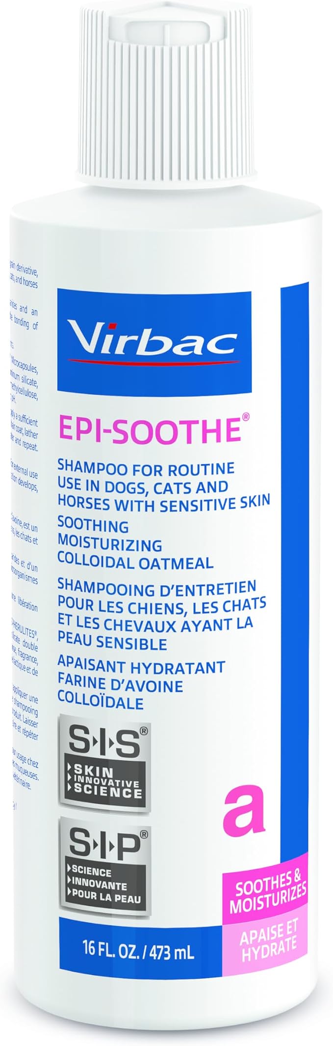 Virbac EPI-SOOTHE® Shampoo For Dogs, Cats & Horses (16 oz) - For Dry and Sensitive Skin