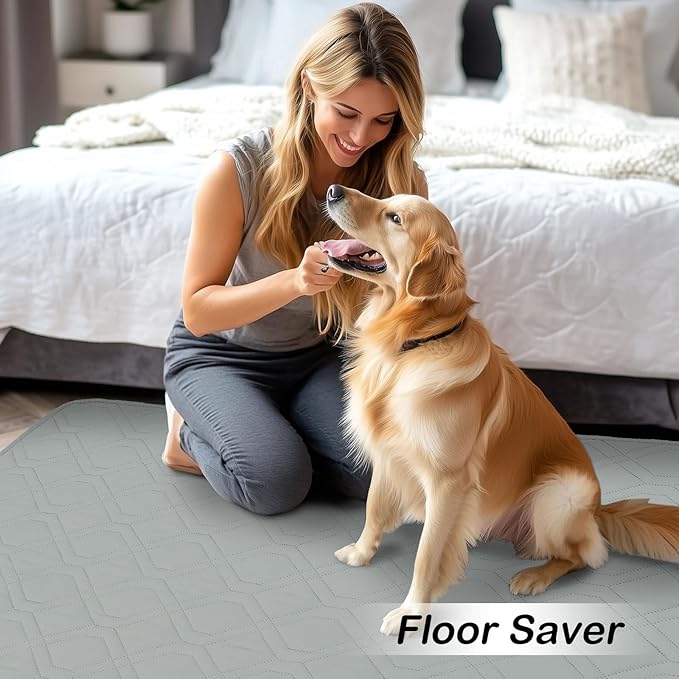 hyha Waterproof Dog Bed Blanket, Soft Pet Blankets, Waterproof Couch Cover for Dogs, Reversible Sofa Covers Washable for Furniture (30x70 Inch, Grey/Light Grey)