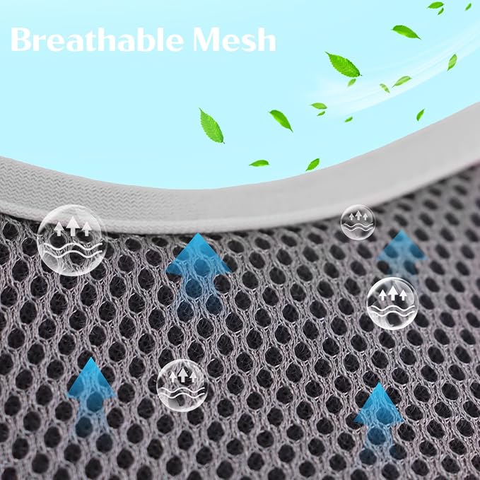 Dog Harness with Leash Set, Reflective Strips Step in with Breathable Padded Vest Harness for Small Dogs Running (S, Gray with Circle)