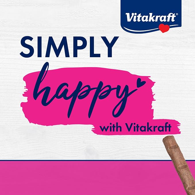 Vitakraft PurrSticks for Cats - Nutritious & Healthy Soft Cat Treats - Gently Oven Roasted Meat Sticks for Cats w/ 70% Meat - Easy-to-Serve Cat Chew Sticks (Salmon, 24 Pack)