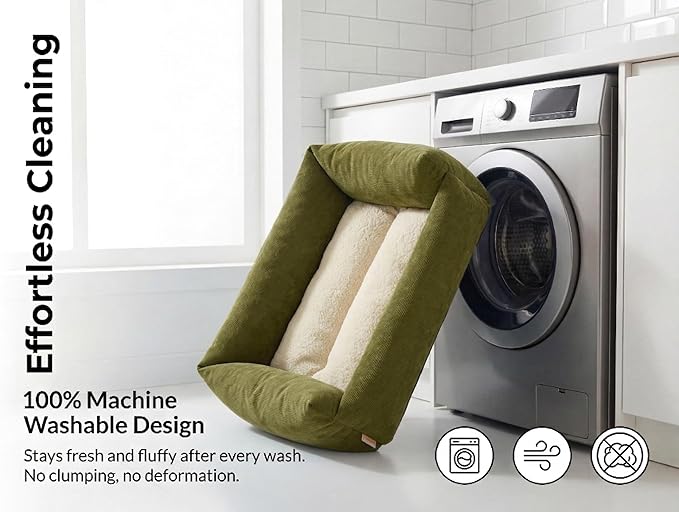 Dog Bed for Small Dogs - Bed for Medium Small Size Dogs Washable - Orthopedic, Calming & Warming Durable Pet Bed with Anti-Slip Bottom 25 Inches