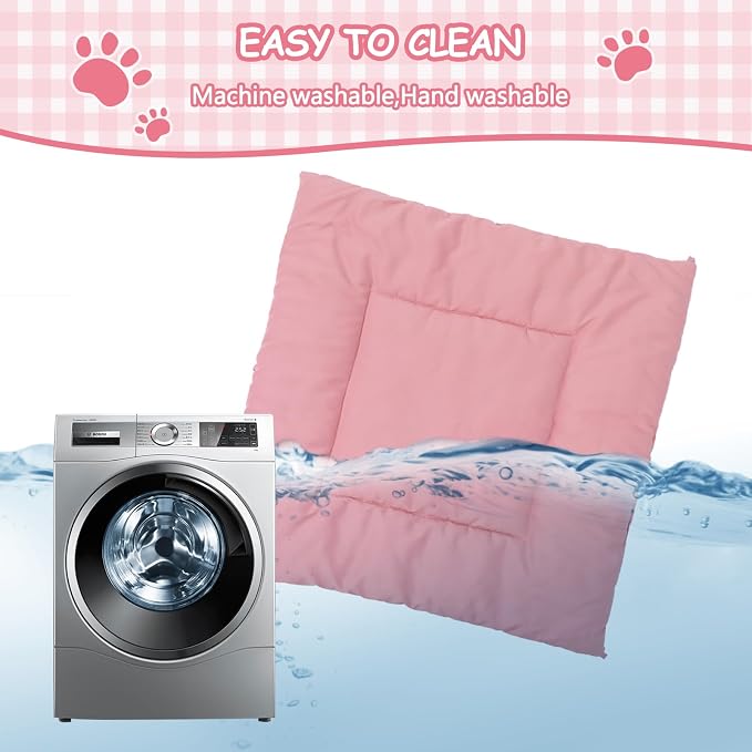 Cute Indoor Dog House for Small Dogs, LitaiL Princess Dog House Indoor Outdoor, Pink DogTent Bed, Small Dog Tent with Soft Cushion for Small Medium Pets