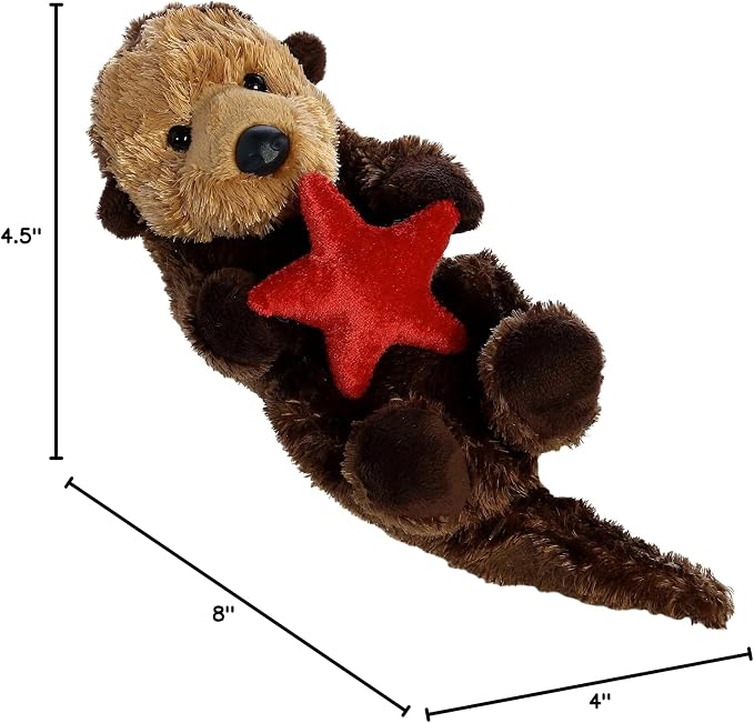 Aurora® Adorable Mini Flopsie™ Otto™ Stuffed Animal - Mini Companions Ready for Playful Adventures - for Kids All Ages, Toddlers, Adults, and Families - Brown 8 Inches