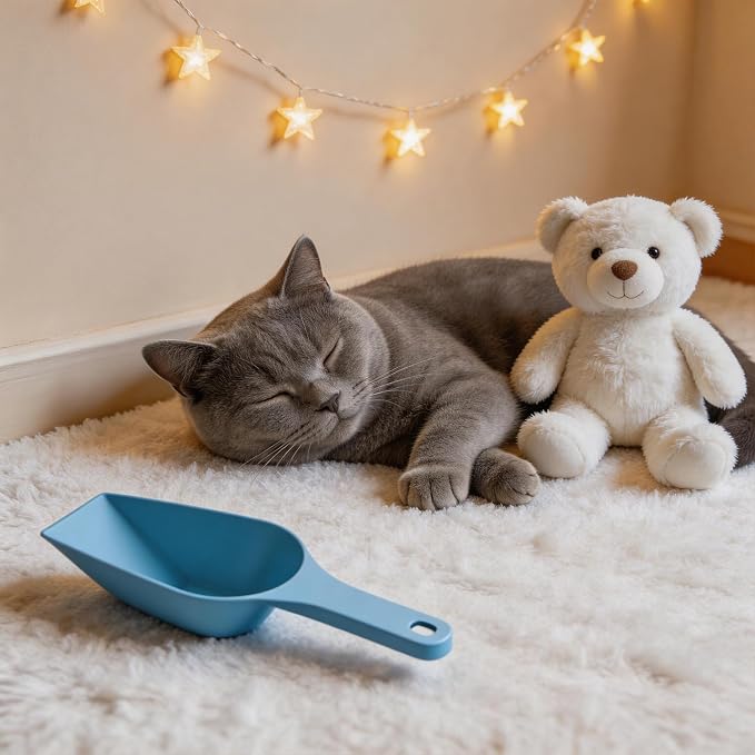 Dog Food Scoop Dog Food Measuring Cup 1 Cup Pet Cat Food Scoop Plastic Dogs Cats Food Scooper Measuring Scoop with Measuring Lines for Dogs Puppy Cats Rabbit