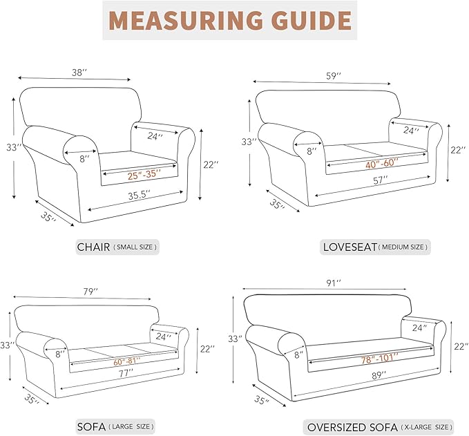 Easy-Going 100% Waterproof Loveseat Couch Cover, Dual Waterproof Sofa Cover, Stretch Jacquard Sofa Slipcover, Leakproof Furniture Protector for Kids, Pets, Dog and Cat (Loveseat, Black)