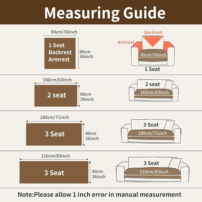 Velvet Couch Covers for Sectional Sofa Washable, Non-Slip L Shaped Sectional Couch Cover, Soft Pet Couch Covers for Sofa, Furniture Slipcovers for 2-3 Cushion Couch(1PC,35"x71",Dark Brown)