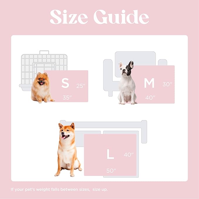 LE SURE Waterproof Puppy Blanket for Medium Dogs - Washable Double Sided Dog Blankets with Warm Jacquard Shag and Soft Sherpa Fleece, Pet Cat Blanket for Couch Protection, Bow Design,Pink Taffy