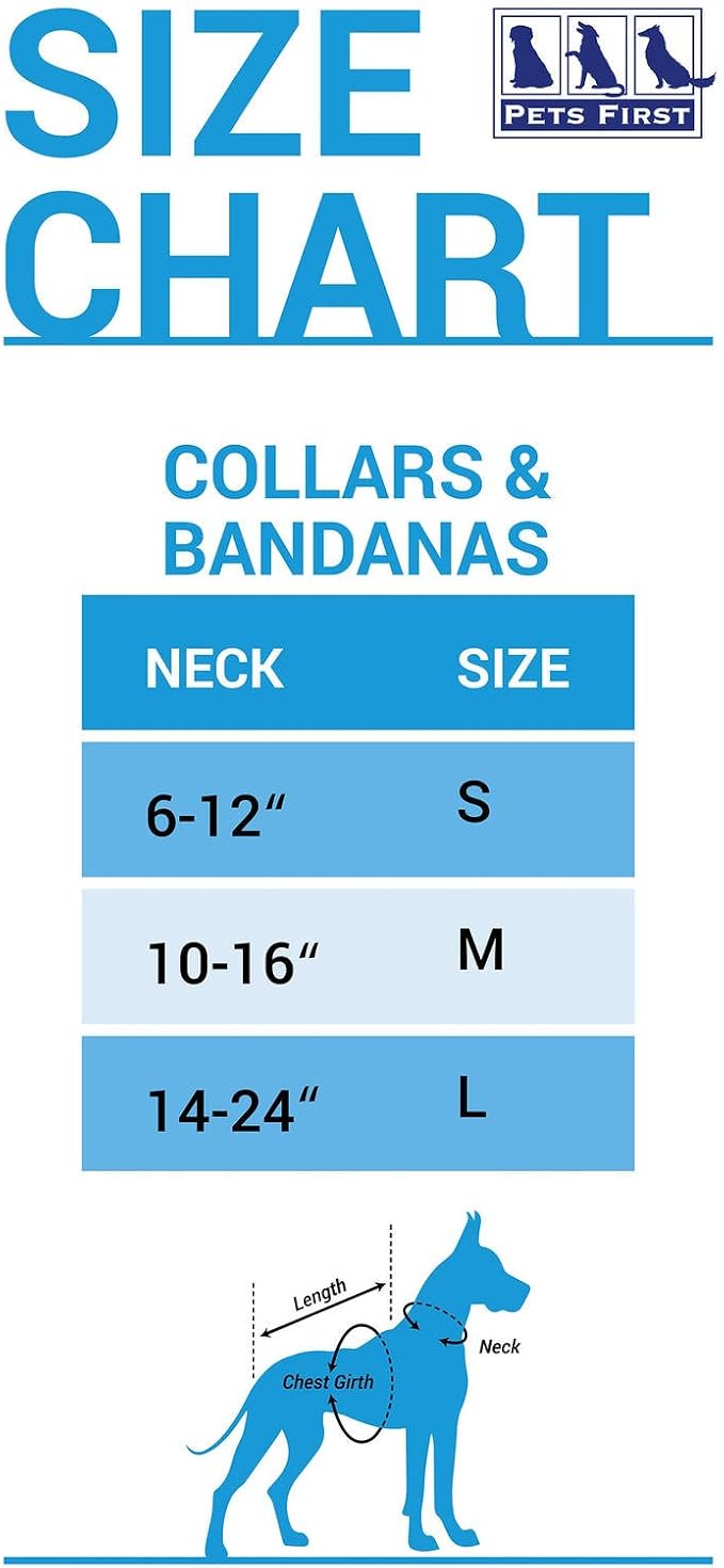 Pets First NFL Arizona Cardinals Licensed PET COLLAR, Large - Heavy-Duty, Strong, and Durable Dog Collar. Available in 31 Football Teams and 4 Sizes