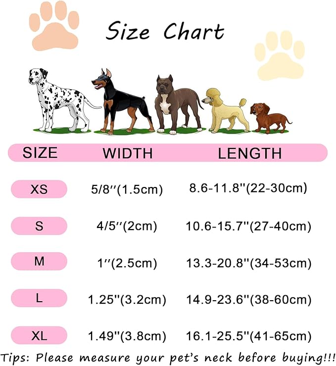 Spring and Summer Dog Collar with Bow Tie, Cherry Bowtie Collar Adjustable for Girl Boy Dog, Spring Pink Bow Collar for Dogs, L