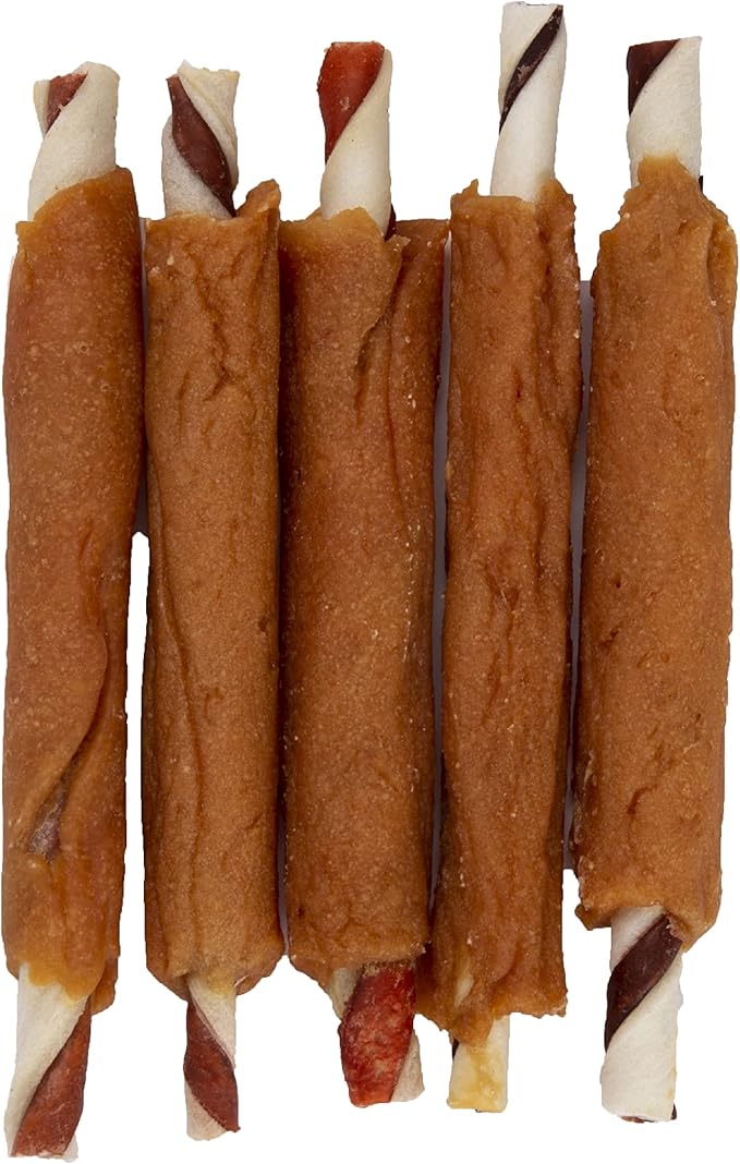 Good 'N' Fun Triple Flavor Wings and Ribs Rawhide Chews Bundle for Dogs