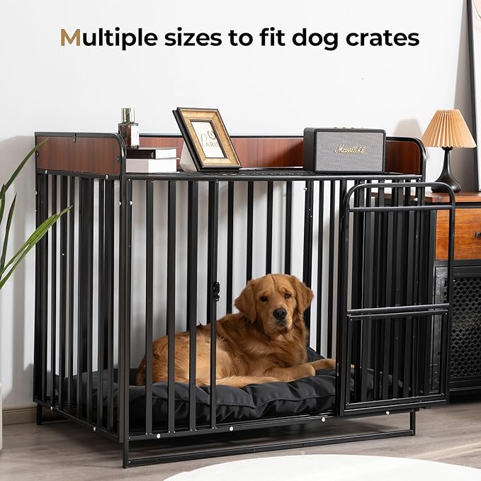 Chew Proof Indestructible Dog Bed - Durable Dog Bed for Aggressive Chewers, Machine Washable & Waterproof Indoor Outdoor Crate Pad, Tough Kennel Pad for Small Dogs (Small (18"x29"))