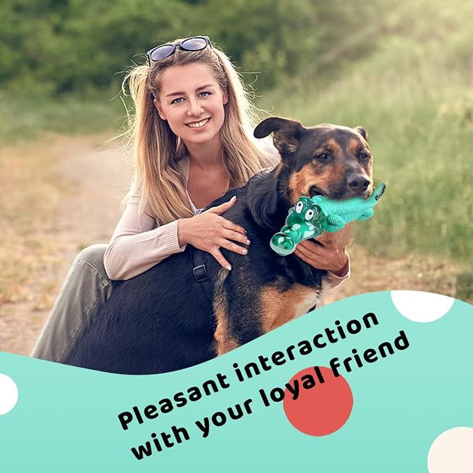 Fuufome Large Dog Chew Toys for Aggressive Chewers: Almost Indestructible Dog Toy to Keep Them Busy & Reduce Boredom-Gift Toys for Small Medium, Large Breed