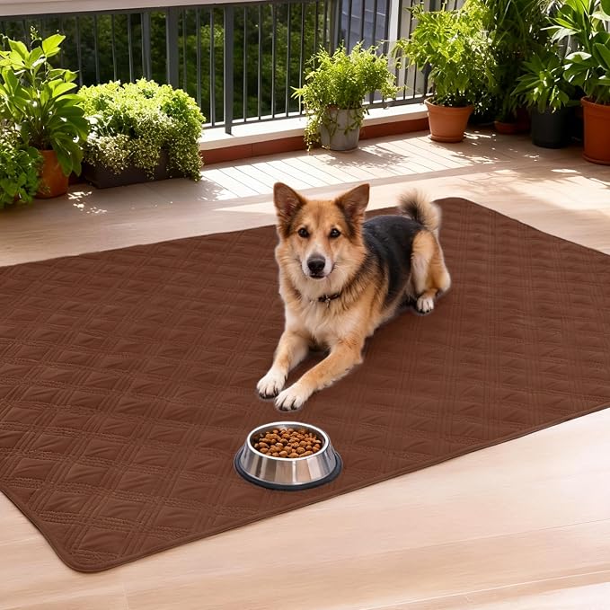hyha Waterproof Dog Blanket, Reversible Pet Bed Blanket, Soft Sofa Couch Cover for Dogs Washable, Waterproof Pet Couch Covers for Sofa Puppy Cats Furniture Protector(30"x70", Brown/Brown)