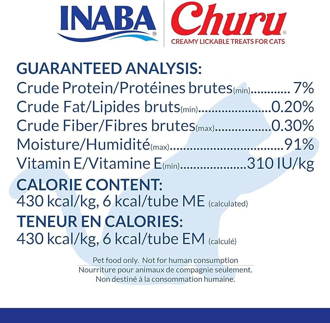 INABA Churu Lickable Purée Natural Cat Treats Tuna & Chicken 3 Flavor Assortment of 12 Tubes