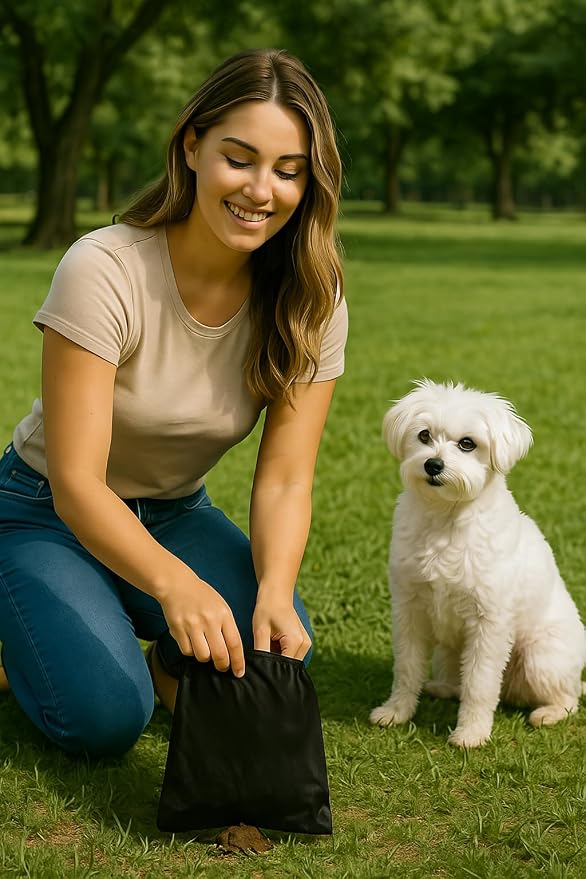EZ Pick Up 1000 Ct Pet Waste Bags Disposal Dog Poop Bag Black Color | leak proof, heavy duty, 9"x12", puppy training, poopy refill bags, large size, doggy daycare