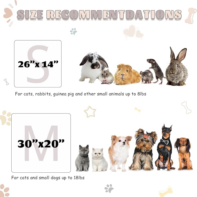6 Pack Guinea Pig Cage Liner, Washable Guinea Pig Fleece Blankets Beding Accessories, Flannel Throw Warm Sleep Mat, Pet Pee Pads for Small Animal Hamster Rabbit Puppy Cat (Dark Color, 26x14 Inch)