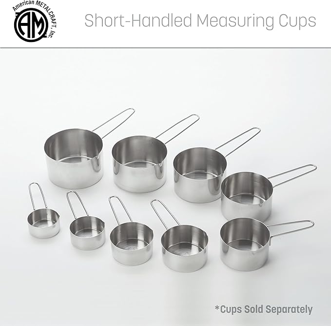American METALCRAFT, Inc. MCW75 3/4 Stainless Steel Measuring Cup, 3/4-Cup, Silver, 1 Count (Pack of 1)