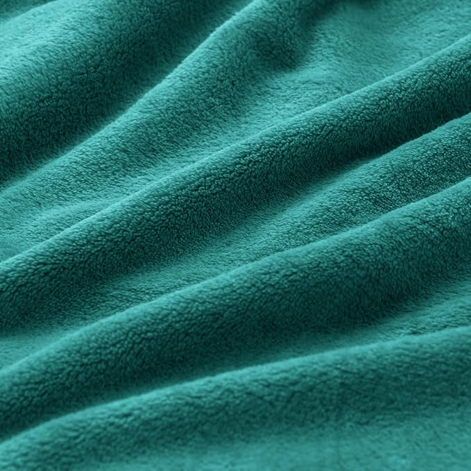 BEDELITE Fleece Blanket Twin Size Emerald Green Throw Blankets for Couch & Bed, Luxury Plush Cozy Fuzzy Blanket 60x80 inches, Super Soft Warm Lightweight Throw Blanket for Travel Camping