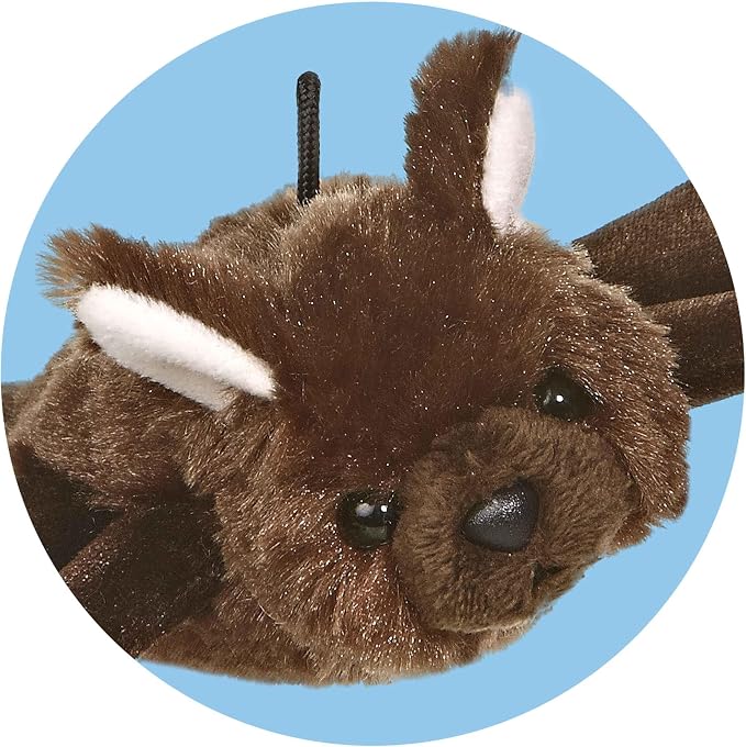 Aurora® Adorable Mini Flopsie™ Bat Stuffed Animal - Mini Companions Ready for Playful Adventures - for Kids All Ages, Toddlers, Adults, and Families - Brown 12 Inches