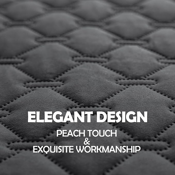 gogobunny 3X Stronger Waterproof Pet Blanket, Scratch Proof Furniture Protector for Dogs Cats, Reversible Cover 68x82 Inch, Dark Grey
