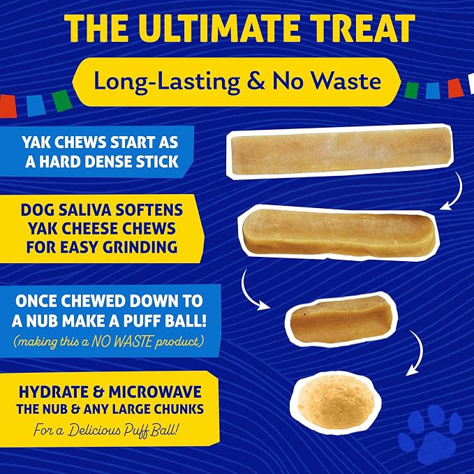 Himalayan Dog Chew Chicken Yak Cheese Dog Chews, The Better-for-You Chew, 100% Natural Long Lasting, Healthy Dog Treats, Lactose & Grain Free, Protein Rich, for Dogs 65 Lbs & Smaller, 2-Count