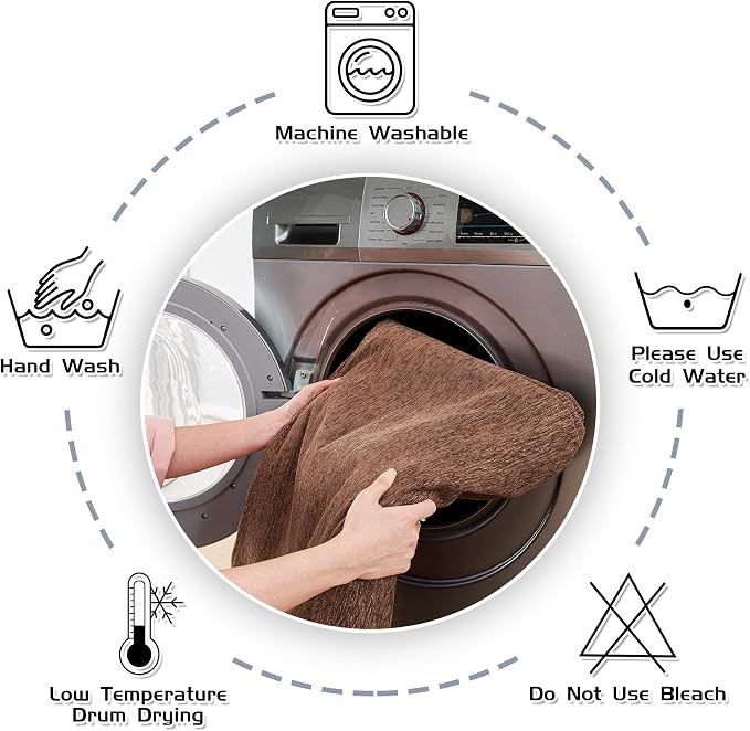 MEETSKY Couch Cover Sofa Covers Washable Chenille Dog Couch Cover, Multi-Use Furniture Sofa Throw Cover, Soft Sofa Slipcovers Universal Couch Covers for Pets, 71" x 118", Reddish Chocolate