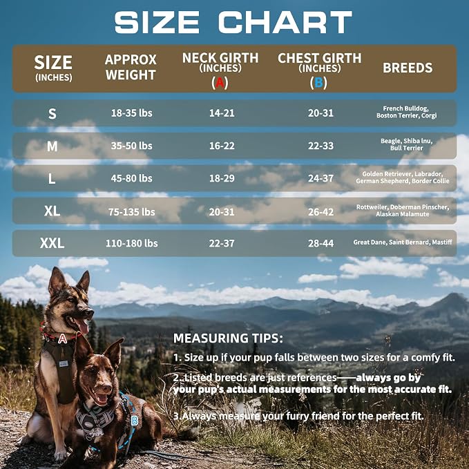 AUROTH Tactical Dog Harness for Large Dogs No Pull Adjustable Pet Harness Reflective Working Training Easy Control Pet Vest Military Service Dog Harnesses Army Yellow XXL
