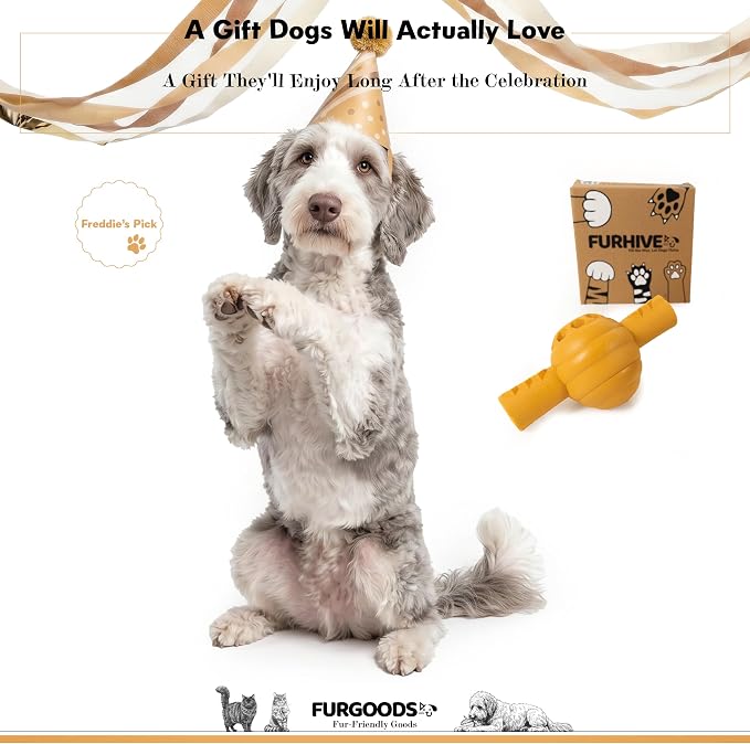 FURHIVE Interactive Dog Enrichment Toy โ Frozen Treat Feeder, Treat Dispenser, Slow Feeder & Lick Toy for Mental Stimulation, Boredom Relief and Calming Play