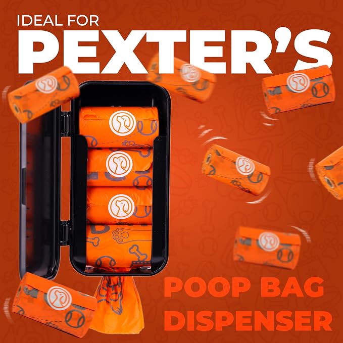 PEXTER Dog Poop Bags Rolls, Poop Bags for Dogs, Leak-Proof & Unscented Dog Waste Bags, Extra Strong Doggie Poop Bags & Doggy Poop Bags, 18 Dog Poop Bag Rolls, Dog Bags for Poop (270 Bags)