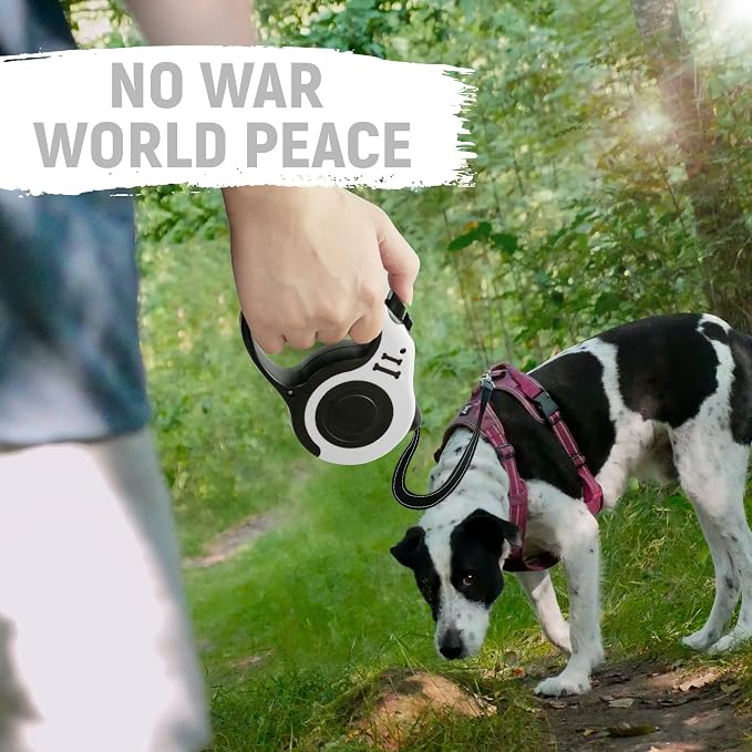 Retractable Dog Leash Automatic Telescopic Tractor Dog Tape, Pet Tape 10/16 FT Durable and Convenient, with Folding Bowl, Dispenser, Rubbish Bags, Suitable for Small and Medium Dogs