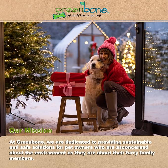Greenbone Jar-O-Refills Dog Poop Bags & Dispenser, 28 Rolls - 336 Bags - Holiday Edition