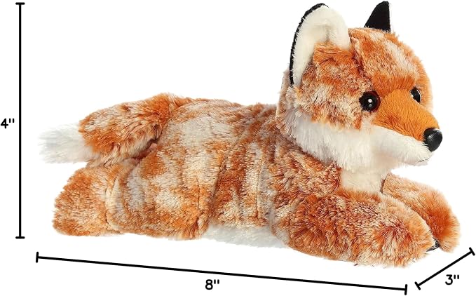 Aurora® Adorable Mini Flopsie™ Autumn Fox™ Stuffed Animal - Playful Ease - Timeless Companions - Orange 8 Inches